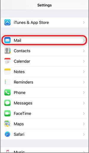 Setup ICA.NET email account on your iPhone Step 2